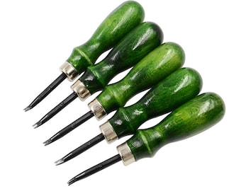 Leather Edge Beveler Skiving Edge Leather Craft Cutting Beveling Leather Skiver Tool 0.6mm/0.8mm/1mm/1.2mm/1.4mm