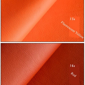 Genuine Goatskin Leather 48 Colors Raw Leather Fabric for Making Wallet Handbags Sewing Craft DIY / Whole Sheet around 5-7 Square Feet image 9