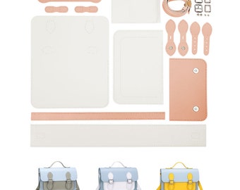 Genuine Leather Bag DIY Materials Kit Handmade Women Fashion Luxury Bag Custom Special Gift for Her Lover Girlfriend Wife Mom Unique Gift