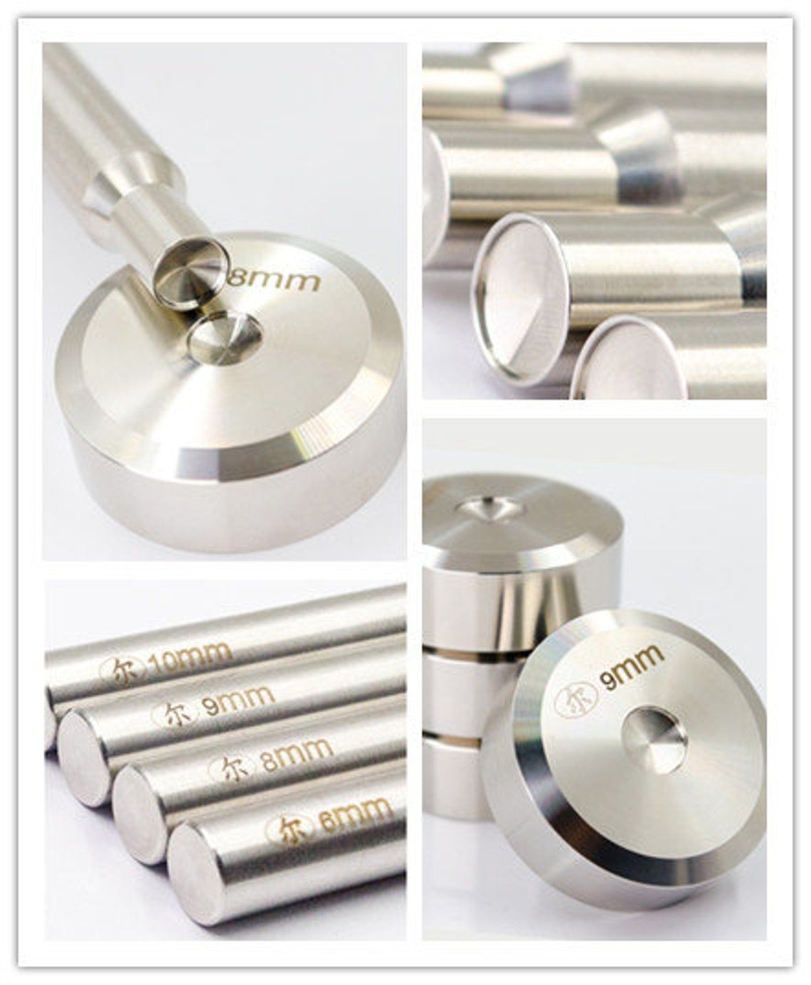 6/8/9/10mm Rivet Mounting Tool Rivet Punch Leather Craft Etsy