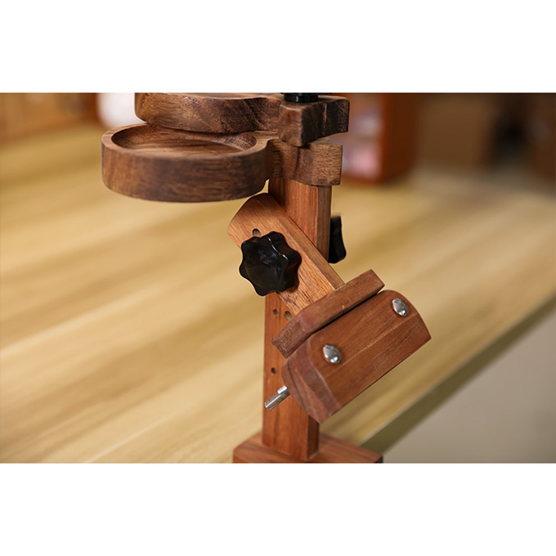 Tabletop Embroidery Frame Stand, Wood Cross Stitch Hoop Holder