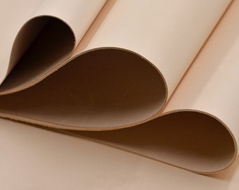 Leather Supplies Genuine Raw Leather Fabric Vegetable Tanned Leather First Layer Cowhide Material Hide Cut DIY Craft (Thickness: 1/1.5/2mm)