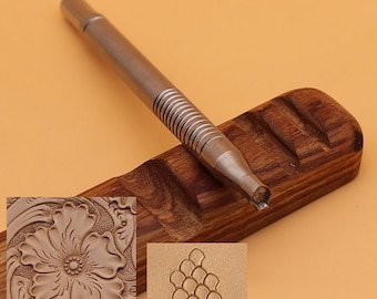 304 Stainless Steel Leather Stamp Tools Set Leather Craft Kit Custom Punch Professional Leather Tool Stamping Fish-Scale Patterns Sales