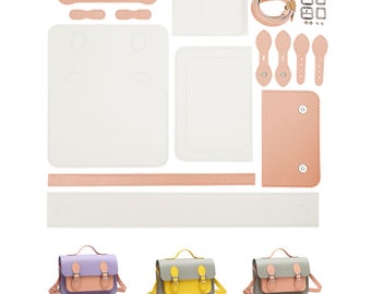 Handmade Bag Making Material Set DIY Crafts Leather Shoulder Bag with All Parts Accessories Unique Gift for Girls Students Adults Lover