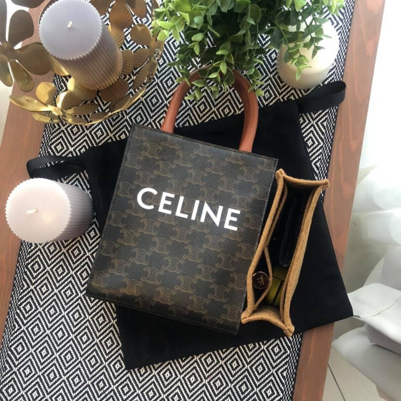 Celine Mini Vertical Cabas Bag Organizer / Celine Small Etsy