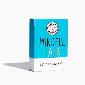 The School of Mindfulness- Mindful Talk Cards, Set of 50 Cards for Authentic Conversations with Children