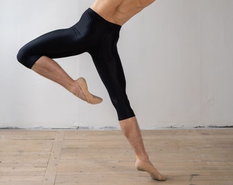 Men's Dance Tights Below the Knee in Black Sustainable - Modbury