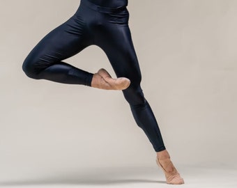 Men's Dance Tights Black Sustainable - Po Delta