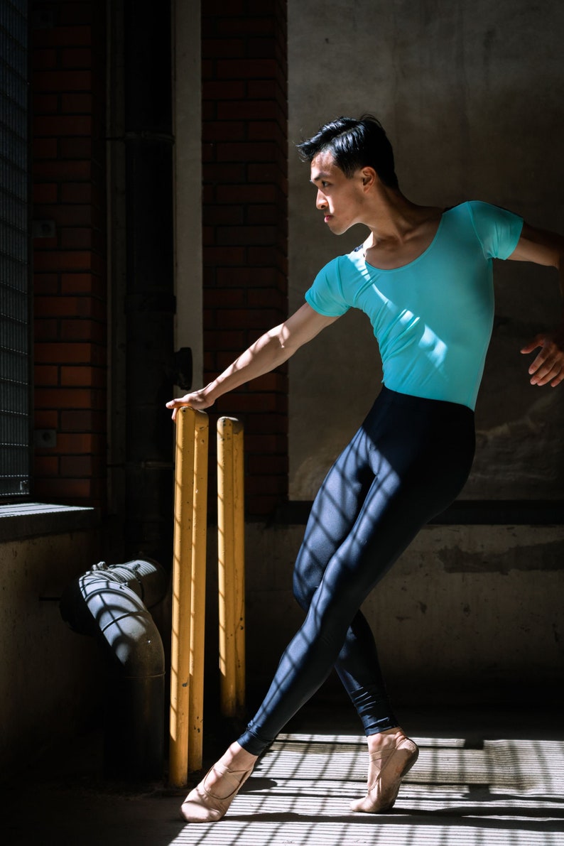 Men's Dance Tights Black Sustainable Po Delta Etsy