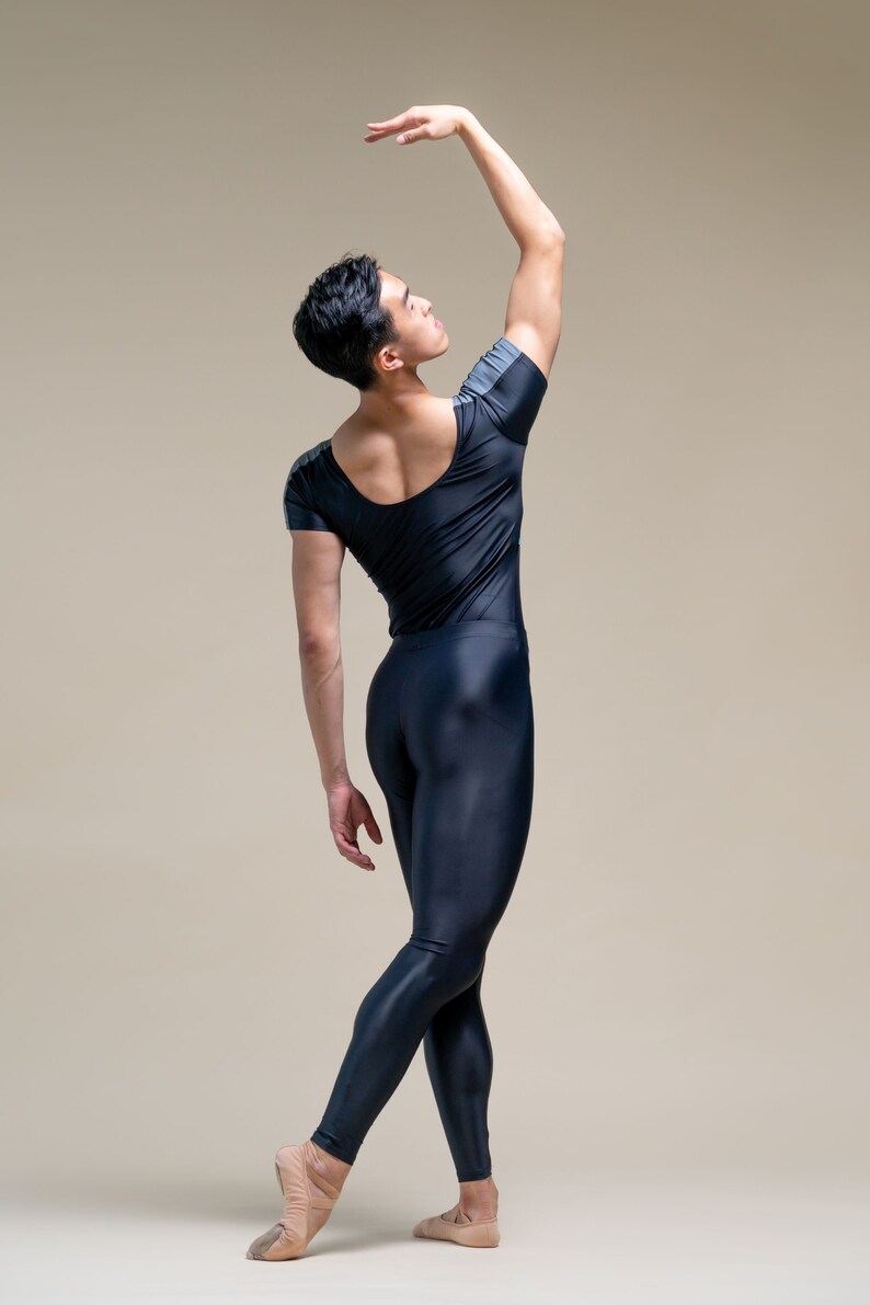 Men's Dance Tights Black Sustainable Po Delta Etsy