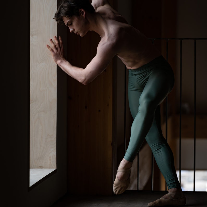 Men's Dance Tights Green. Mens Ballet Tights Etsy UK