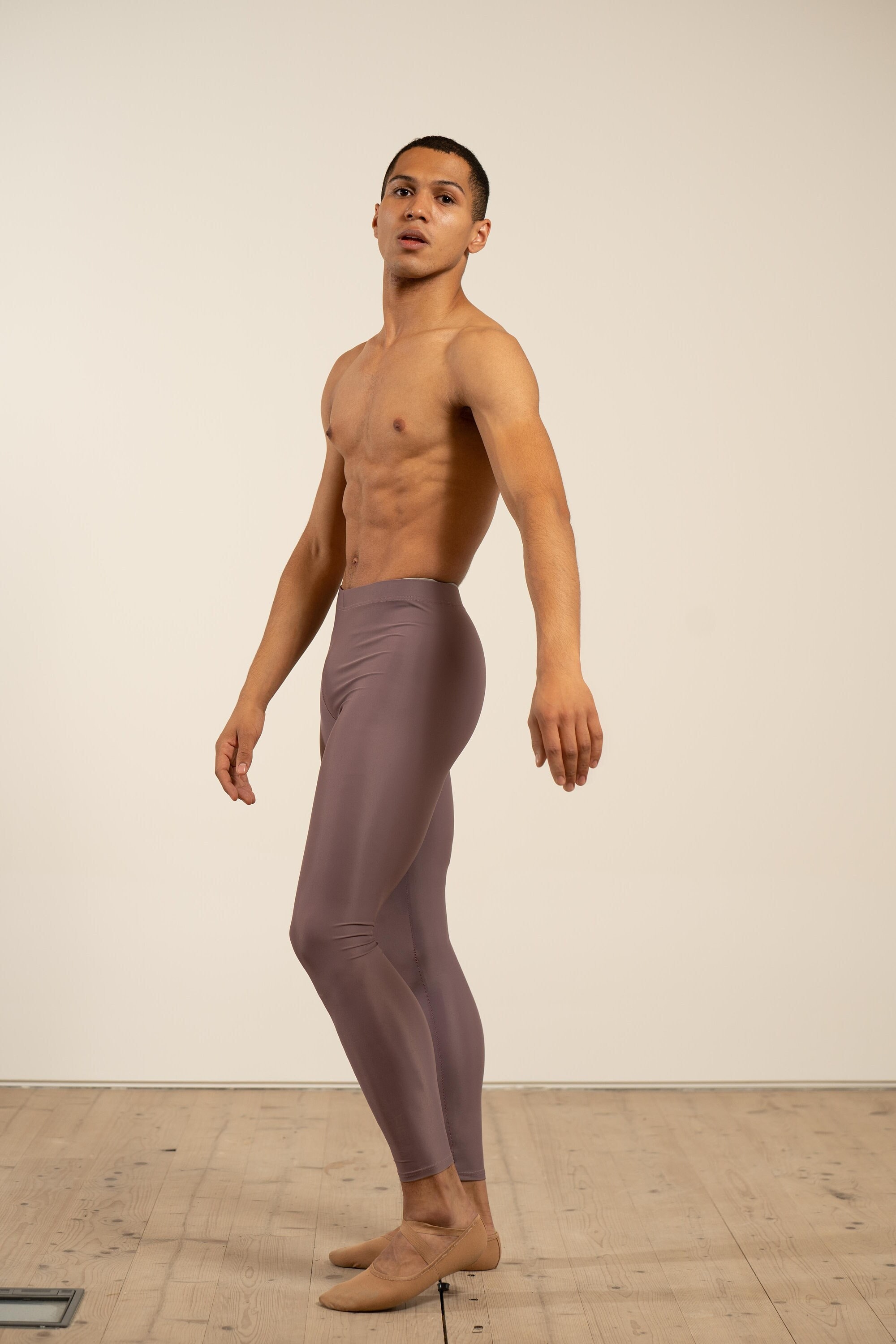 Men's Dance Tights in Mauve Sustainable Po Delta 