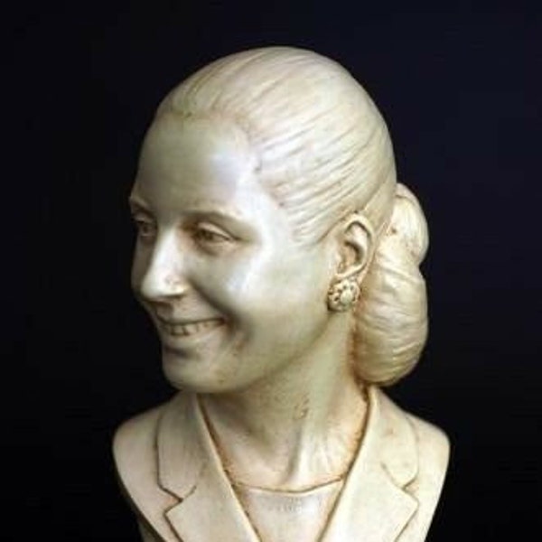 EVITA BUST -- Eva Duarte de PERON Statue Figure Sculpture Argentina Madonna