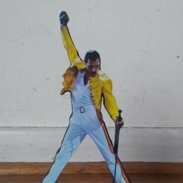 FREDDIE MERCURY DISPLAY 8 "Standee Figur Statue Cutout Königin Spielzeug Standup Doll !