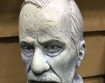 SIGMUND FREUD BUST -- Statue Figure Sculpture Psychoanalyst Psychiatrist