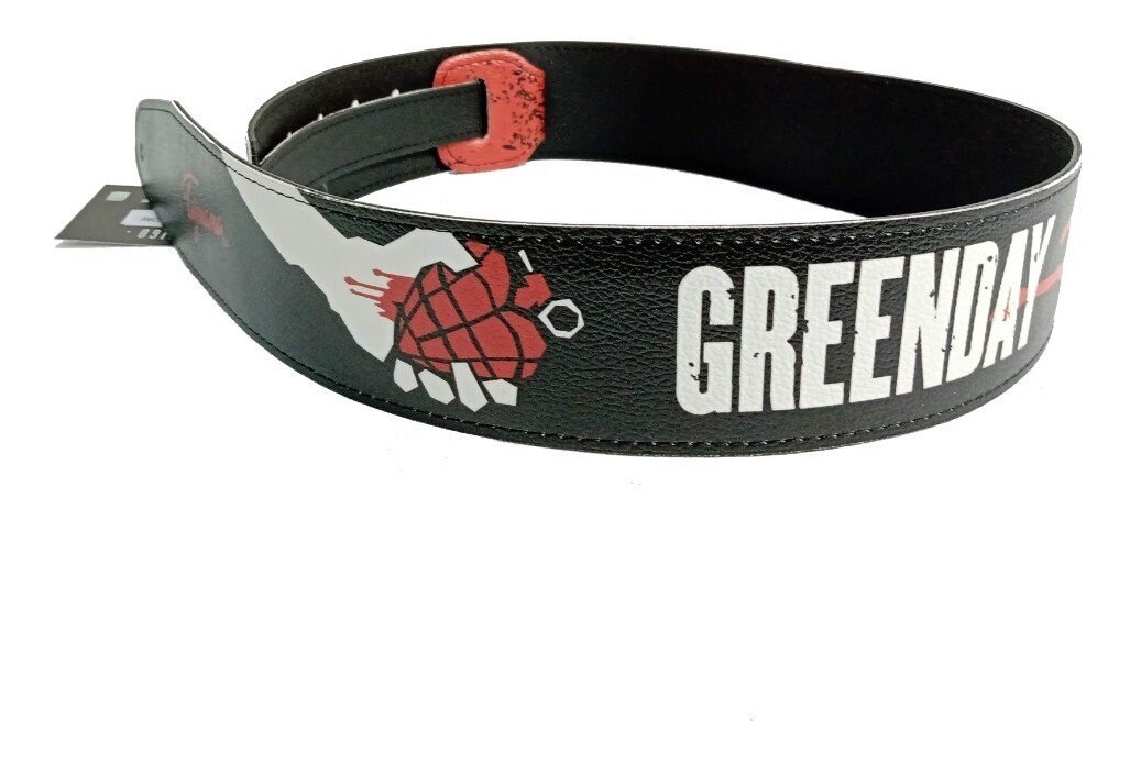 Green day guitar strap deals