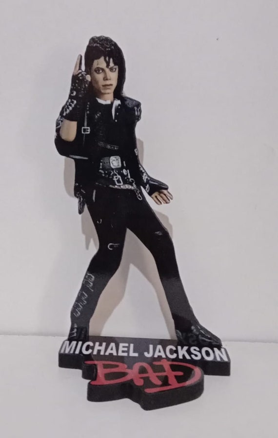 MICHAEL JACKSON bad DISPLAY 8 Standee Figure Statue Mdf Cutout Doll Toy  Desk Decor Cd 