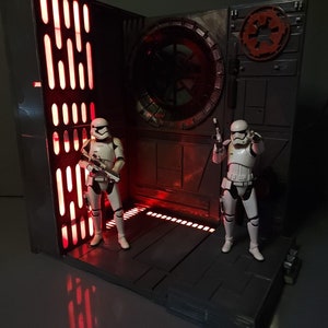 Custom STAR WARS DIORAMA Death Star -- Scale 1/6 or 1/10 Handmade -- Ideal for 12" Hot Toys Figures