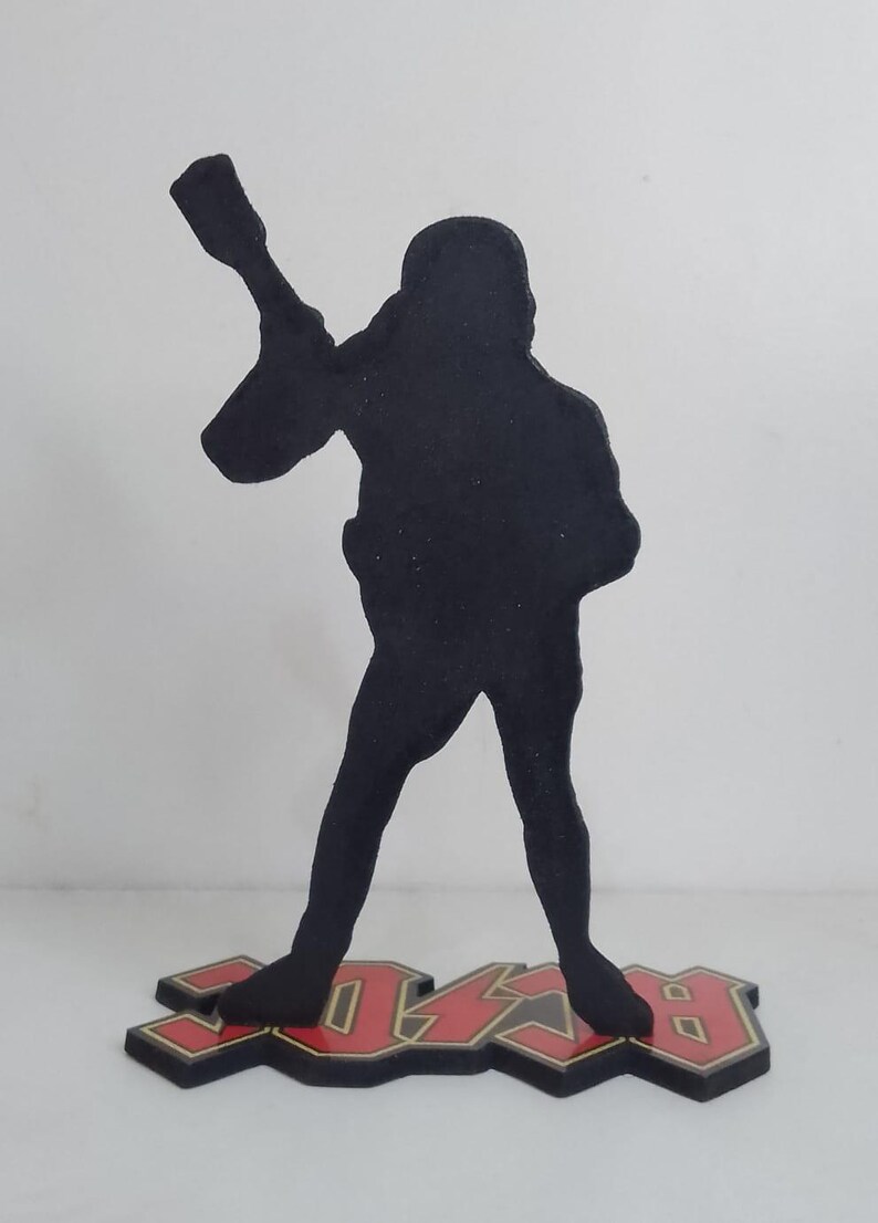 Ac/dc ANGUS YOUNG DISPLAY 8 Standee Figure Statue Mdf Cutout Doll Toy ...