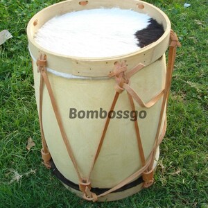 ARGENTINE BOMBO LEGUERO 12 X 18.5 Folklore Bass Drum Wood Leather Fur