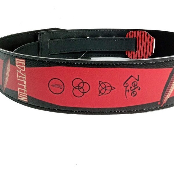 Led Zeppelin Guitar Strap Etsy