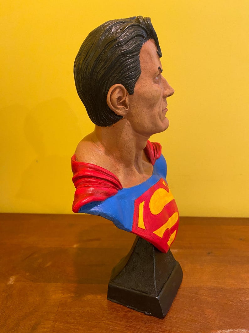 Buy HANDMADE Superman BUST Sculpture Statue Christopher Reeve Figure
