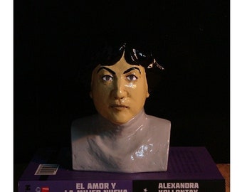 BUSTO DE ALEXANDRA KOLLONTAI - Estatua Figura Escultura Revolución Rusa Comunista