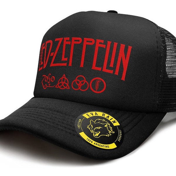 LED ZEPPELIN Retro Snapback Cap Trucker Mesh HAT -- New -- Unique !!