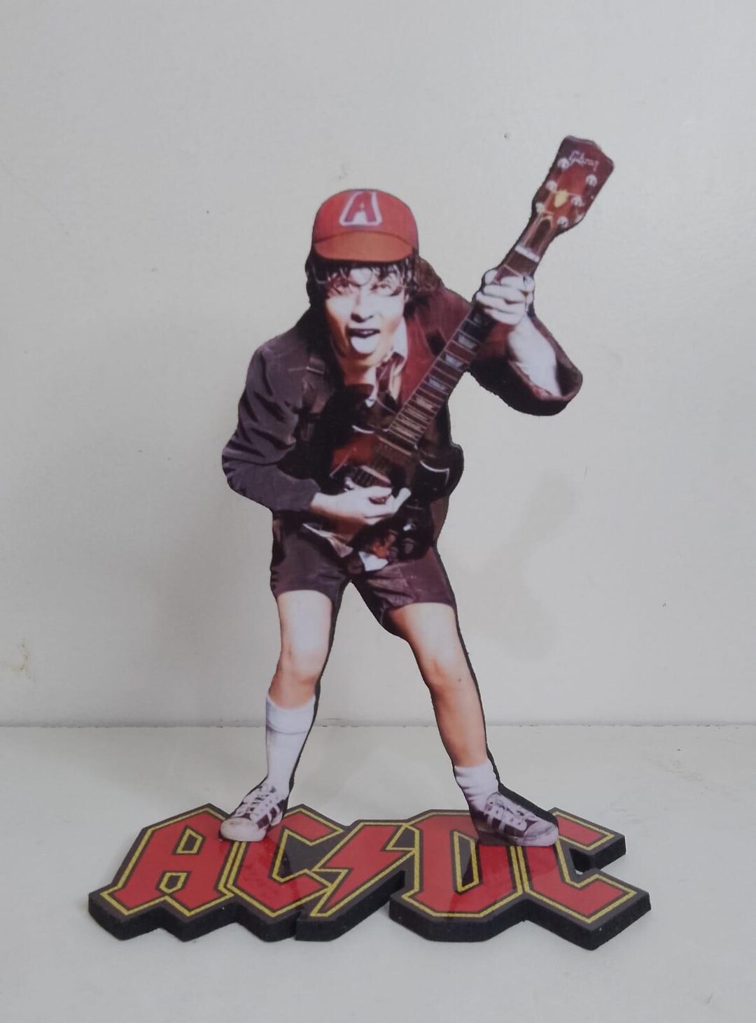 Ac/dc ANGUS YOUNG DISPLAY 8 Standee Figure Statue Mdf Cutout Doll Toy ...