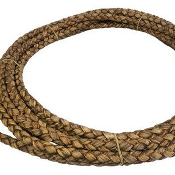 BRAIDED RAWHIDE 36' LARIAT Lasso Rodeo Ranch Argentinian Gaucho Handmade Leather Western Cowboy Rope