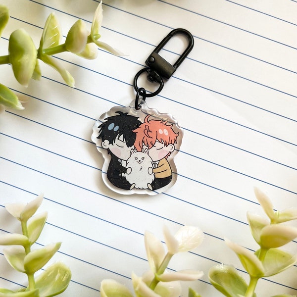 Given Mafuyu x Uenoyama keychain charm / Mafuyama Yaoi keychain / Uke x seme couple / BL Keychain Charm