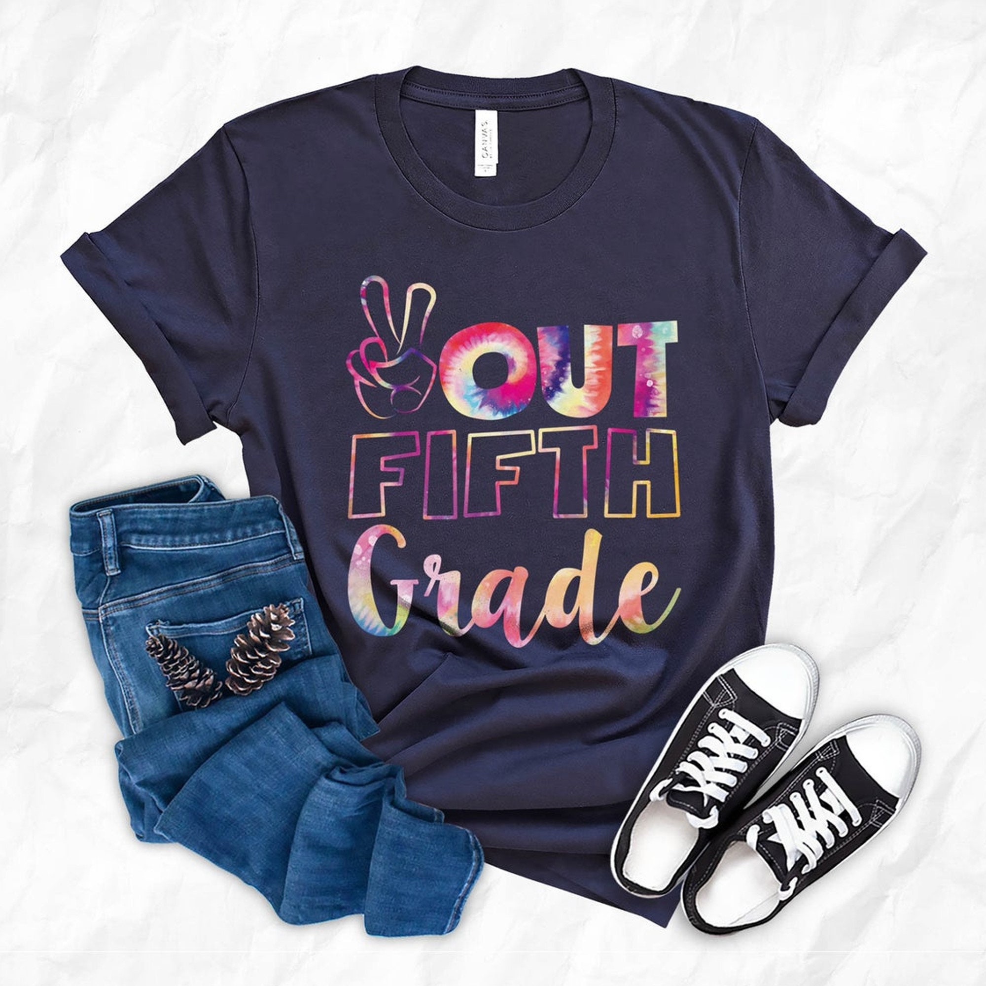 Peace Out Fifth Grade Shirt 5th Grade Shirt Last Day of Etsy
