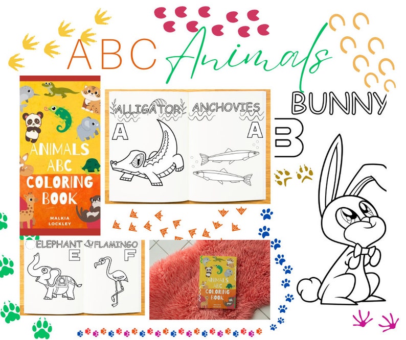 Libro para colorear ABC de animales imprimibles / Libro para - Etsy México