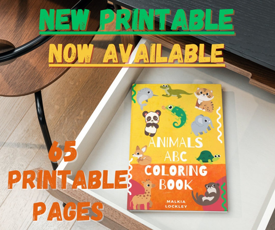Libro para colorear ABC de animales imprimibles / Libro para - Etsy México