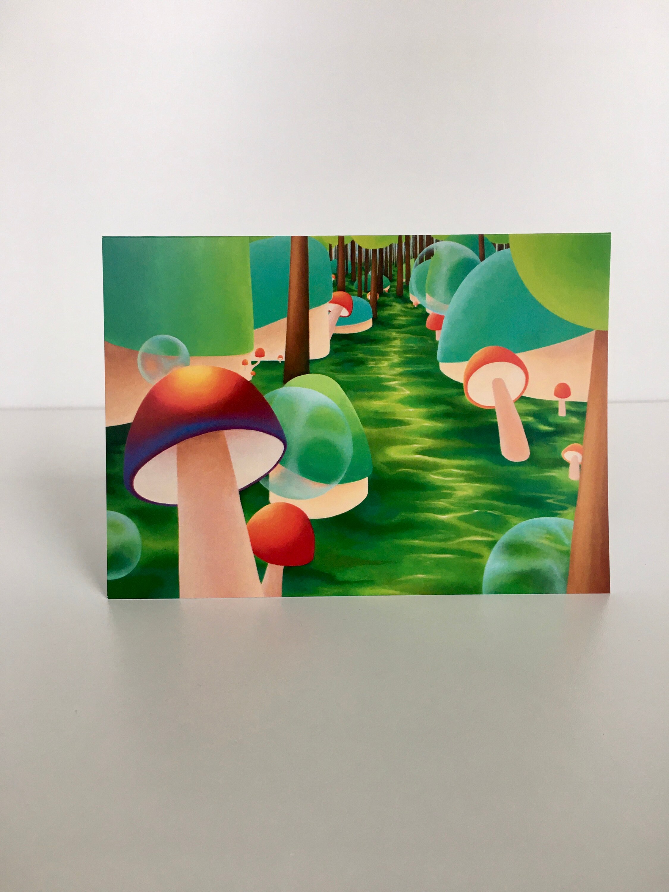 Mushroom Card Mushrooms Greeting Card Birthday Card Blank Etsy New