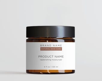 Editable Cosmetic Jar Label Template, DIY Beauty Product Label, Wrap ...