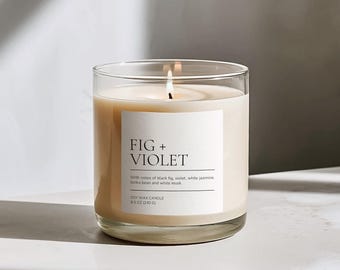 Plantilla de etiqueta de vela personalizada, embalaje de vela editable, pegatinas de vela DIY, diseño de etiqueta de producto Canva, descarga digital imprimible