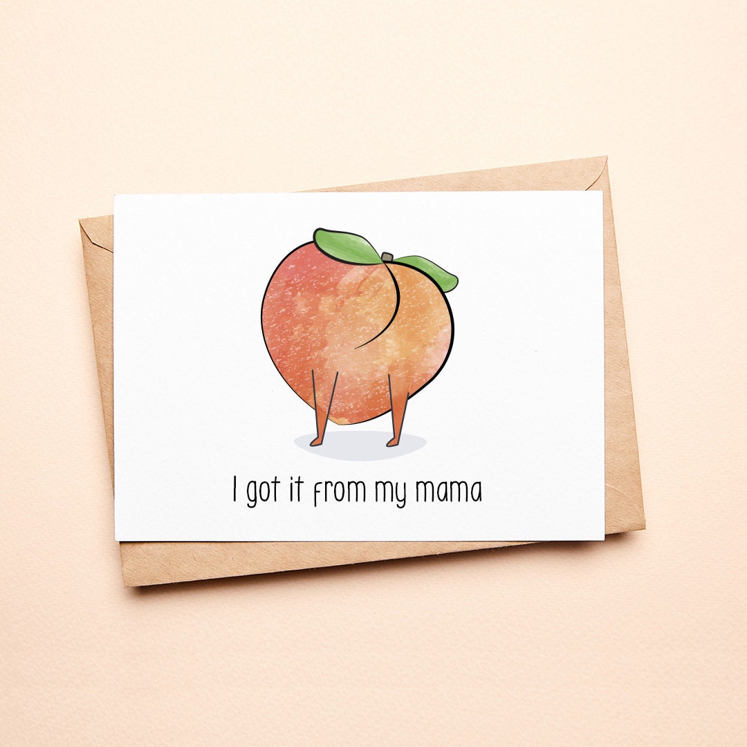 I Got It From My Mama | Funny Hand-drawn Mother's Day Greeting Card - Etsy