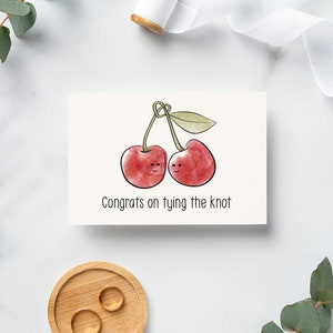 Tying The Knot | Cute Hand-Drawn Engagement Greeting Card