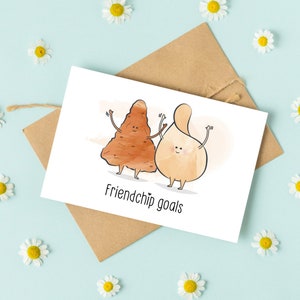 FriendChip Goals |  Funny Hand-Drawn Friend Greeting Card