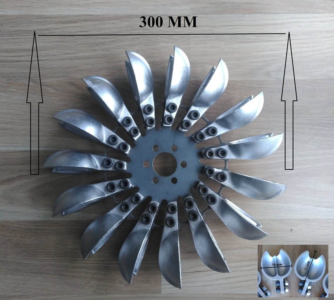 Pelton Aluminum Type Water Wheel of Water Hydro Turbine Etsy