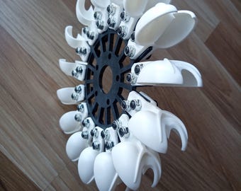 Arbre et roue de turbine inversée à 9 pales, 35.00-40.00mm, pour cartouche de turbocompresseur