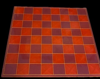 Glow in the Dark Checkers/Chess Board, 12 x 12 inches, custom colors (Board only). Full set available in my shop.