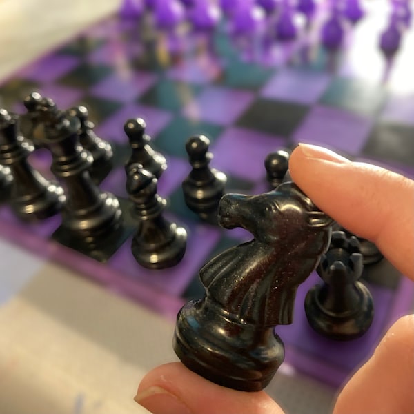 Spare resin chess pieces, made to order.
