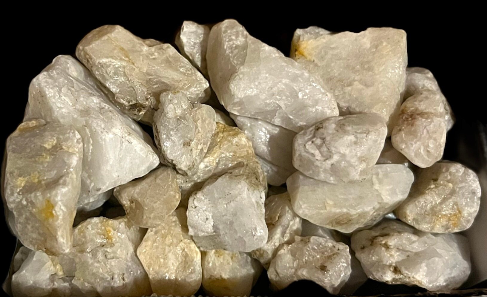 Rough Milky White Quartz Rocks for Tumbling Fits 3 Lb Etsy