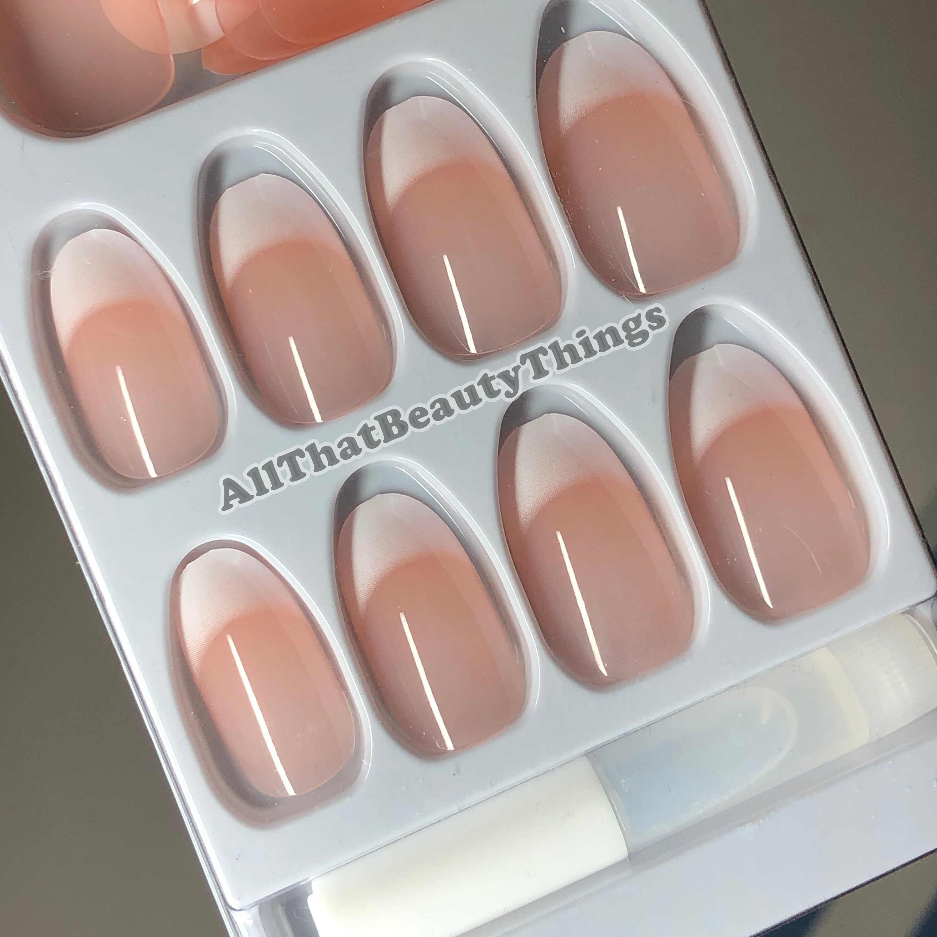 24Pcs Press On Nails / White French Press On Nails / French Etsy