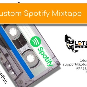 Custom Cassette Mixtape from Spotify Real Audio Cassette Mixed Tape Record Your playlist Onto A Cassette Tape