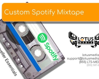 Custom Cassette Mixtape from Spotify Real Audio Cassette Mixed Tape Record Your playlist Onto A Cassette Tape, Valentines Day gift