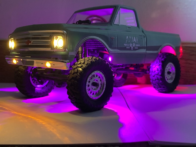 Axial SCX24 PINK LED Rock Lights C10 Jeep Deadbolt B17 Betty Etsy