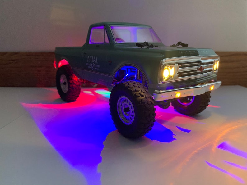 Axial SCX24 RGB LED Rock Lights C10 Jeep Deadbolt B17 Betty Etsy